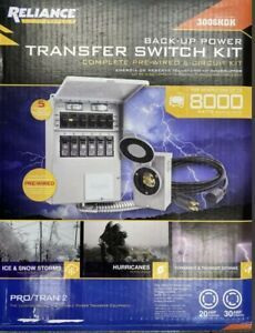 Reliance Controls 8000W Generator Back-up Power Transfer Switch Kit 3006HDK