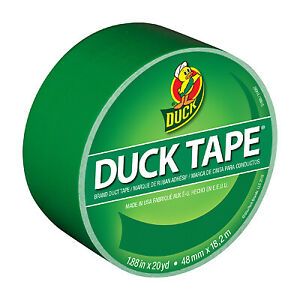 Duck 1304968 All-Purpose Duct Tape, Green, 1.88-In. x 20-Yd. - Quantity 1