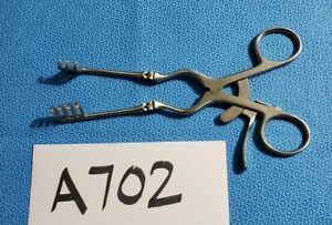 Symmetry Weitlaner Beckman Retractor 6.5&#034; Hinged Arms 3x4 Blunt Prongs