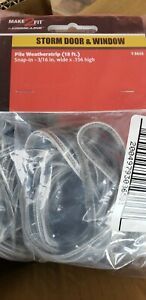 Prime-Line T8658 Gray Synthetic Fiber Window Pile Weatherstrip 3/16 in. x 18 ft.