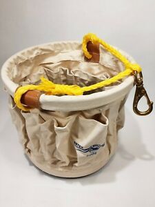 Estex Tool Bucket 12&#034; wide, 11&#034; tall, heavy duty canvas, 28 pockets contr grade