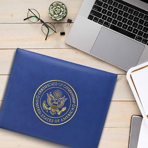 U.S. Citizenship Certificate Holder and Naturalization Certificate Cover Case