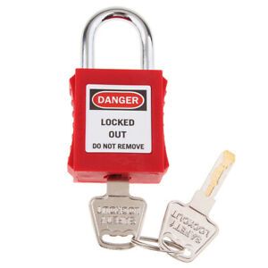 Safety Security Lockout Padlock Keyed Different Red