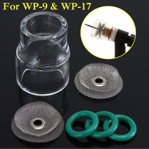 6Pcs #12 Fupa Glass Pyrex Cup TIG Welding Tool Kit For WP-9 WP-17 18 26 Gas