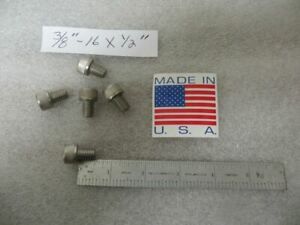 3/8-16 x 1/2” Stainless Steel Hex Socket Head Cap Screws (100 Pcs.) U.S.A.