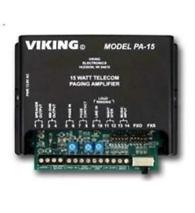 VIKING PA-15 15 Watt Paging Amplifier and Loud Ringer