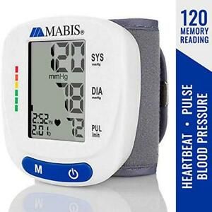 Mabis Wrist Blood Pressure Monitor Clinically Accurate To Detect Pulse And Irreg
