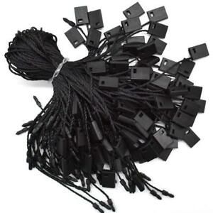 Nylon Black Hang Tag String Snap Lock Pin Loop Fastener Hook Ties 7&#034; 1000 Piece