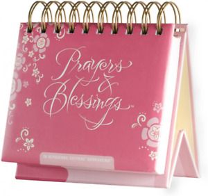 Flip Calendar - Prayers and Blessings 366 inspirational messages, Pink
