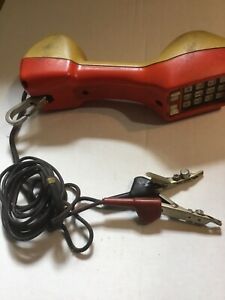 Vintage HARRIS DRACON TS21- X89 Buttset test set lineman telephone handset