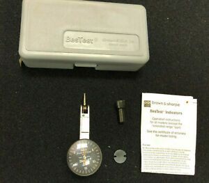 BROWN &amp; SHARPE BESTEST DIAL INDICATOR .001 GRAD W/CASE 599-7029-5