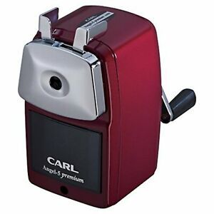 CARL Angel-5 Premium Hand-cranked Pencil Sharpener A5PR-R (Red) F/S w/Tracking#