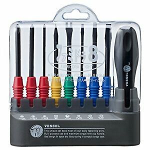 VESSEL 8 pieces Screwdriver set FAMIDORA 8 TD-800 F/S w/Tracking# New from Japan
