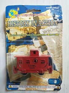 History in Action Train Caboose Die Cast Diecast Metal Pencil Sharpener NIP