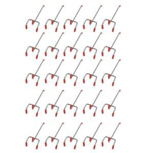 25Pcs 100Mm Pegboard Hooks Slat Wall Retail Display Shop Peg Hang Fits W3M2