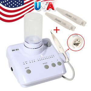 Dental Ultrasonic Piezo Scaler W/ 2 Bottles Fit DTE SATELEC 2*Extra Handpiece CE
