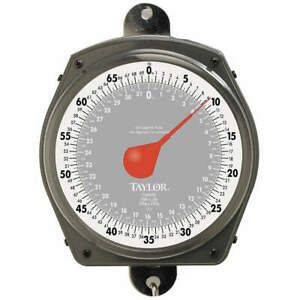 TAYLOR 3470410410 Hanging Scale,Dial,32kg/70 lb. Capacity