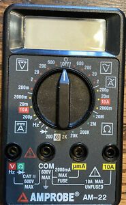 Amprobe AM-22 Digital Multimeter