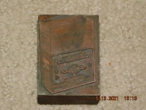 ORIGINAL VINTAGE POST GRAPE NUTS FLAKES LETTERPRESS PRINTING BLOCK