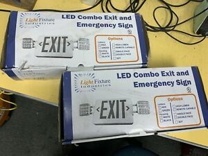 2 LED Combo Exit Emergency Sig NOS