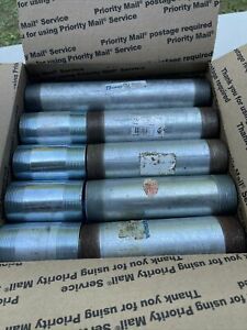 Lot of 14 2” rigid galvanized threaded Nipples Topaz 12”, 8”, 4”