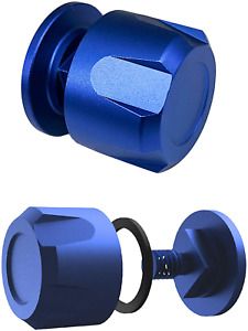 Welding Hood Pipeliner Helmet Fasteners 1 Pair Blue Aluminum Helmet Matte Blue