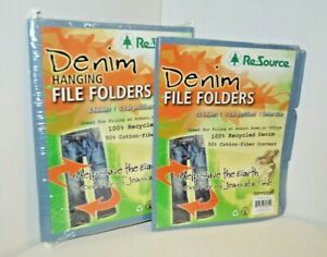 U PICK DENIM File Folders or Hanging Re-Source RECYCLED Save PLANET Letter Size