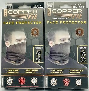 X2 New CopperFit Guardwell Face Protector Reusable Lightweight Breathable Mask