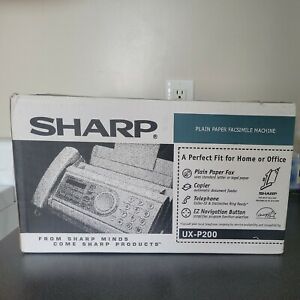New SEALED BOX SHARP UX-P200 Plain Paper FAX MACHINE-Copier-Telephone FREE SHIP