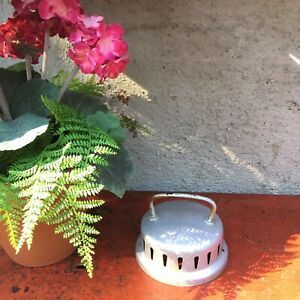 Old Antique Vintage Cream Separator Parts Steel Lid Cap Milk Can Strainer