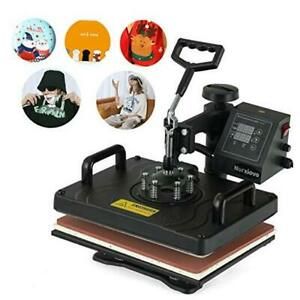 Heat Press, 12x15 in 360 Degree Swing Away Commercial Heat Transfer Machine,