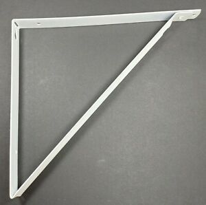 White Closet Shelf Bracket Powder Coated #848424000400 10-1/4 in x 1 in 500 lbs