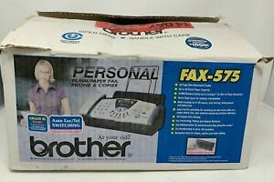 Brother FAX-575 Personal Fax with Phone and Copier and User Guide in Box