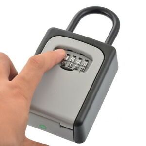 4-Digit Combination Password Key Lock Storage Case Box Home Outdoor Security us