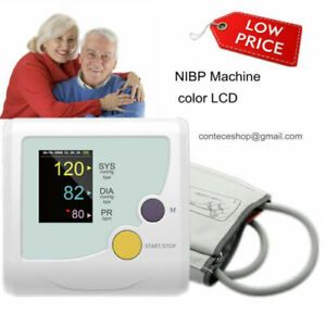 CONTEC08E Color LCD Blood pressure monitor NIBP Sphygmomanometer Adult Cuff