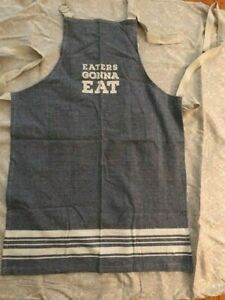 Eaters Gonna Eat Chambray Apron w 2 Pockets