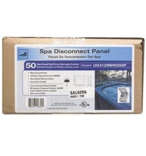 Midwest green spa disconnect pannel ug412rmw250p for sale