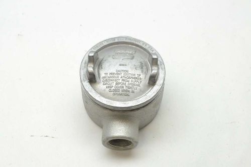 New crouse hinds guac 26 condulet 2-way outlet 3/4 in conduit fitting d411485 for sale