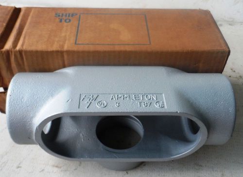 Appleton T87-SA 3&#034; T-Type Aluminium Conduit Body