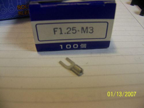 Daido fork terminals 22-16 (awg)  catalog #:  f1.25-m3 for sale