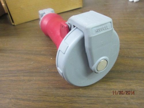 Hubbell hbl-430c7w watertight 3 pole 4 wire 30 amp 3 phase 480 v connector pin for sale