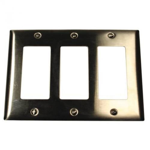 Wallplate 2-Gang GFCI Stainless Steel SS263 HUBBELL ELECTRICAL PRODUCTS SS263