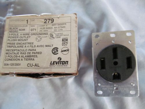 LEVITON 279  50 AMP 4 WIRE REC 250 VOLTS