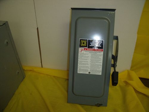 # 1290 square d disconnect d222nrb 30 amp 600 volts 2p nema 3r  fusible for sale
