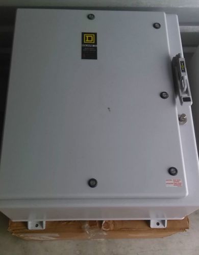 Square d hu364df safety switch, non fusible, 3p st 200a, 600v nema4x fiberglass for sale