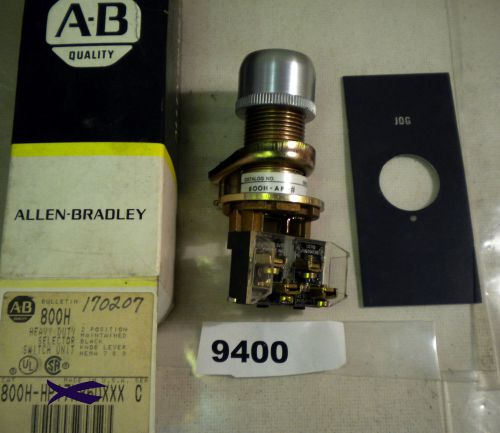 (9400) Allen Bradley Hazardous Location Selector Switch 800H-AP2 JOG