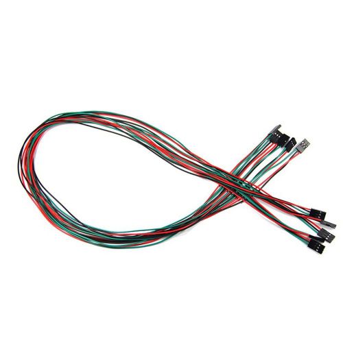 2PCS 70cm 3Pin Cable set Female-Female Jumper Wire for Arduino 3D Printer Reprap