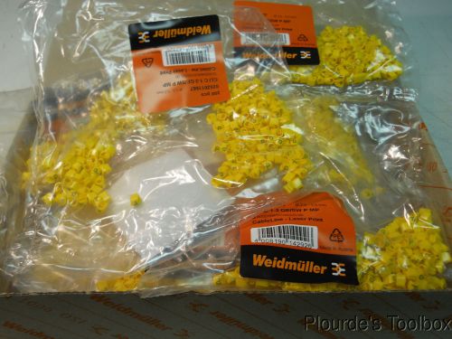 Lot of (3000) New Weidmuller 3-5mm Letter &#034;P&#034; Conductor Markers, 0252611667