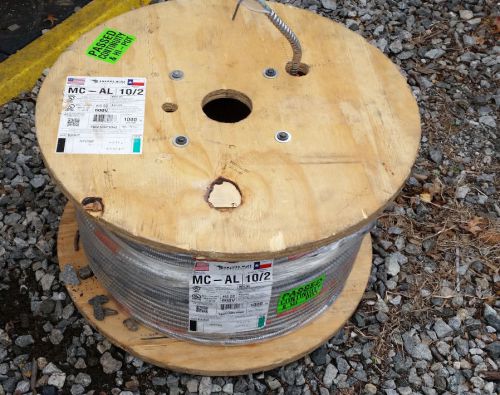1000&#039; al - mc 10/2 with ground metal clad cable aluminum armor solid mc wire for sale