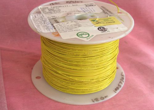 18 AWG Gauge Stranded Hook Up Yellow 850 ft   UL1429  150 Volts